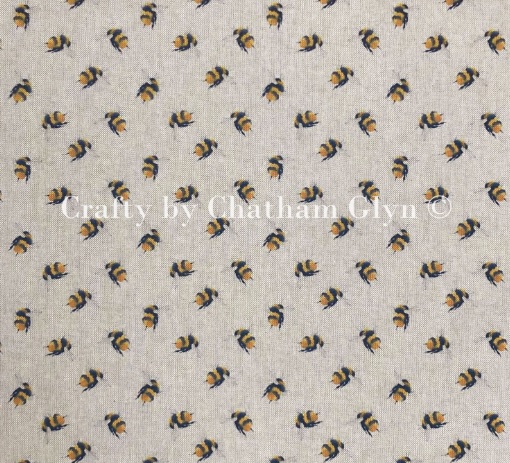 Digital Linen Miniture Bumblebees